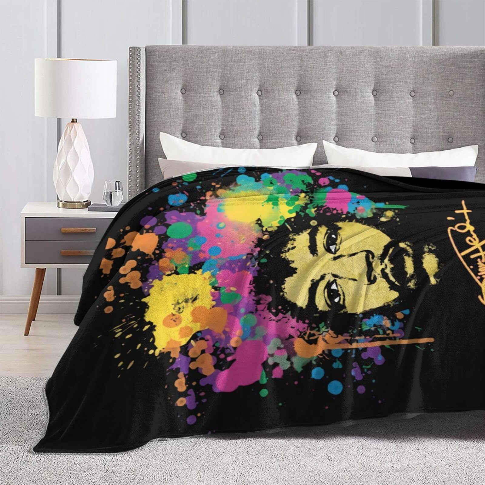 Amazon｜Jimi Hendrix ジミ・ヘンドリックス 毛布 ブランケット 夏用